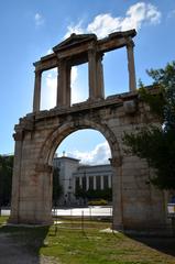 Arch of Hadrian in Athens facing the Olympeion