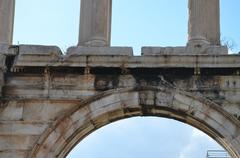 Arch of Hadrian southeast side in Athens facing the Olympeion