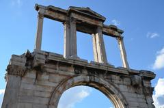 Arch of Hadrian southeast side facing the Olympeion Athens