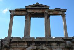 Arch of Hadrian upper level southeast side facing Olympeion Athens