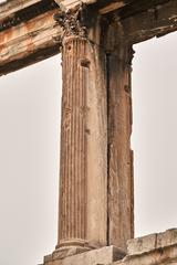 Roman Corinthian engaged column at the Arch of Hadrian in Athens