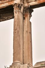 Roman Corinthian pilaster on Arch of Hadrian facade in Athens