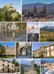 Collage of Jaén city, Andalucía, Spain