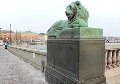 Panoramic view of Gamla stan and Södermalm in Stockholm, Sweden