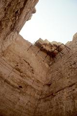 Shaft of the Pyramid of Djedefre viewed from the bottom