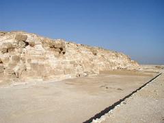 East face of Djedefre's Pyramid at Abu Rawash