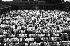 People gathered for Eid prayers at Sarkhej Roja, Ahmedabad