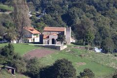 Scenic view of Bendones village in Oviedo, Asturias