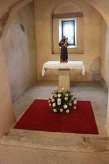 original altar in the right side apse of the church