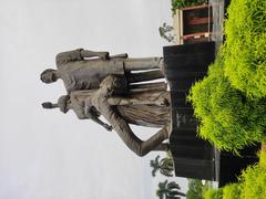 Amar Ekushey monument in Jahangirnagar University left side view