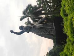 Amar Ekushey monument in Jahangirnagar University close shot