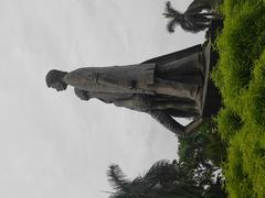 Amar Ekushey monument close-up from right side at Jahangirnagar University