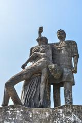 Amar Ekushey sculpture at Jahangirnagar University in Bangladesh