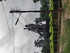 Amar Ekushey monument at Jahangirnagar University from Northwest Side