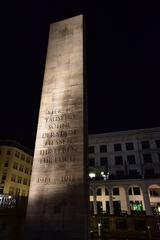 Hamburg war memorial with 1931 inscription honouring soldiers killed in World War I