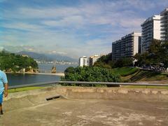 Boa Viagem Beach, Island, and Neighborhood view from the Contemporary Art Museum Niterói