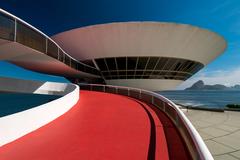 Contemporary Art Museum in Niterói designed by Oscar Niemeyer