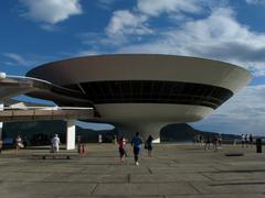 Niterói skyline with boats in the harbor