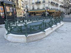 Metro ventilation shaft at Place de la Nation in Paris