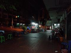 Midnight noodles cart on Khao Lam Road, Bangkok