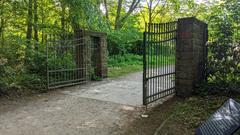 Main entrance of Hammer Park in Hamburg