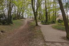 Weinberg hill in Hammer Park, Hamburg, during spring 2020