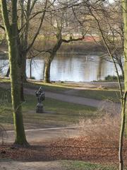 View of Hammer Park in Hamburg-Hamm from the Weinberg hill