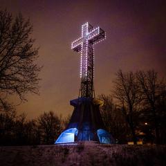 Cross at the top of Mont-Royal, Montréal, Canada