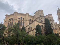 Overview of Malaga city with mixed historical and modern architectures