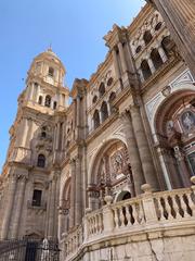 Cathedral of the Incarnation in Malaga with a full view of the tower