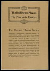 The Hull House Players at the Fine Arts Theatre