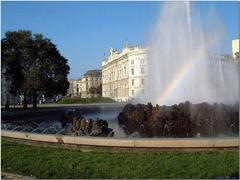 Schönbrunn Palace in Vienna on a clear sunny day