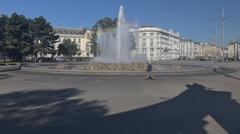 Hochstrahlbrunnen fountain at Schwarzenbergplatz, Vienna