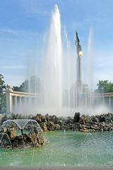 Soviet War Memorial in Vienna with a 12 meter figure of a Red Army Soldier, unveiled in 1945