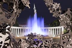 Hochstrahlbrunnen fountain in Vienna, Austria