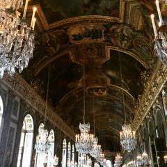 Chandeliers in the Palace of Versailles