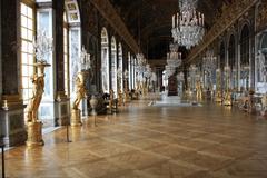 Galerie des Glaces (Hall of Mirrors) in the Palace of Versailles, France