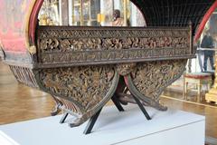 Howdah Phra Thinang Prapatthong of prince Inthawaroros Suriyawong on display at the Palace of Versailles