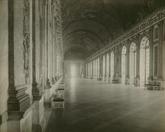 Hall of Mirrors, Versailles in black and white