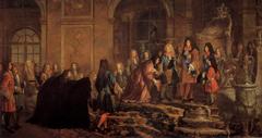 Ludwig XIV receiving the Doge of Genoa in Versailles, 1685