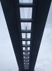 Peeks through the Stonecutters Bridge in June 2022