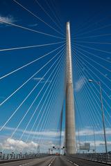 Stonecutters Bridge over Rambler Channel in Hong Kong