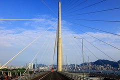 Stonecutters Bridge over Rambler Channel in Hong Kong