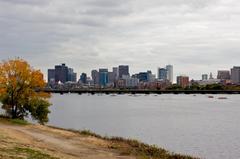 Boston autumn skyline