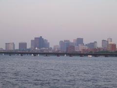 Harvard Bridge over Charles River in Boston