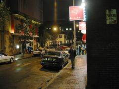 Boston night view with skyscrapers, October 2005