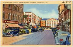 Brattle Street looking toward Harvard University Cambridge Mass