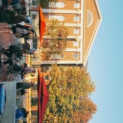 Harvard Square during late afternoon