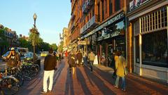 Harvard Square in Cambridge