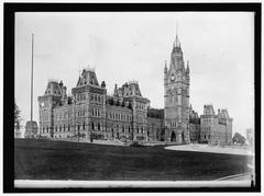 Dominion of Canada Parliament Buildings historical glass negative